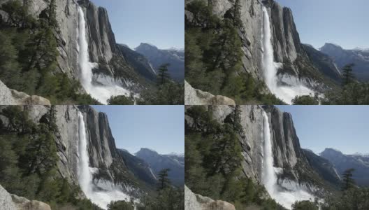 约塞米蒂瀑布高清在线视频素材下载
