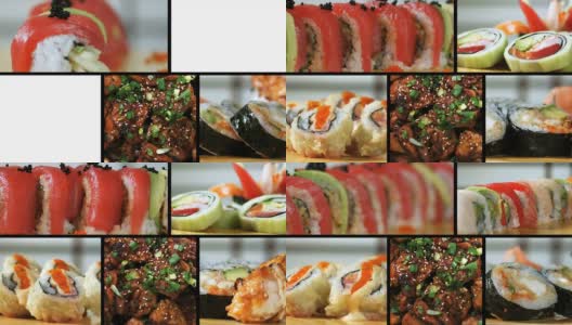 寿司MONTAGE-HEALTHY吃高清在线视频素材下载