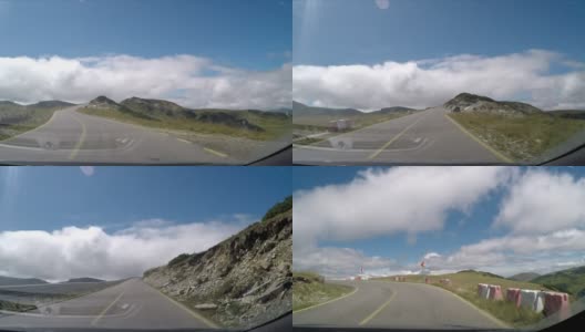 罗马尼亚喀尔巴阡山脉的阿尔卑斯公路高清在线视频素材下载