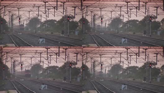 印度铁路客运列车高清在线视频素材下载