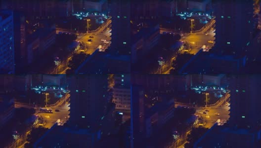 中国美丽轻型uhd 4K-23.976夜间行驶的汽车高清在线视频素材下载