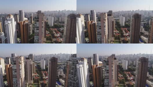 巴西圣保罗鸟瞰图高清在线视频素材下载