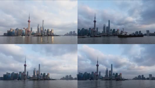 Time Lapse Shanghai Skyline /上海，中国高清在线视频素材下载