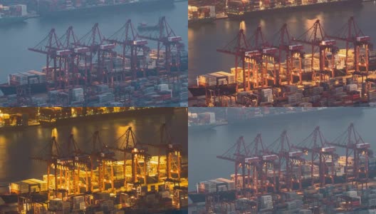 TL D2N LD观塘海运业香港青衣货柜运输高清在线视频素材下载