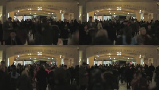 中央车站的人高清在线视频素材下载