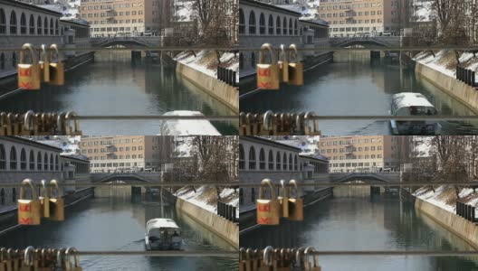 Ljubljanica河高清在线视频素材下载