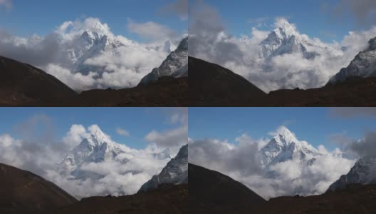 阿玛达布拉姆是世界上最美丽的山之一，俗称“喜马拉雅山脉的马特洪峰”。高清在线视频素材下载