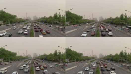 这是北京通往CBD的主干道高清在线视频素材下载