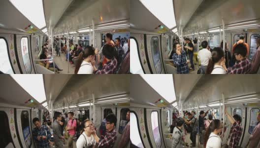 上海地铁hyperlapse高清在线视频素材下载