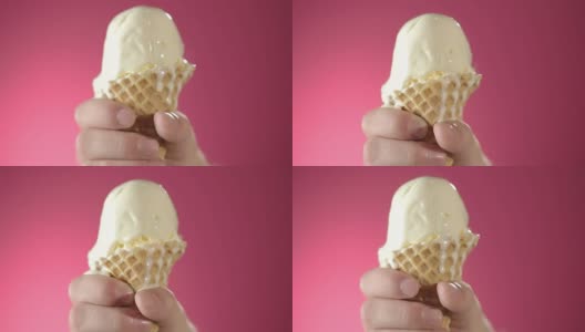 冰淇淋融化高清在线视频素材下载