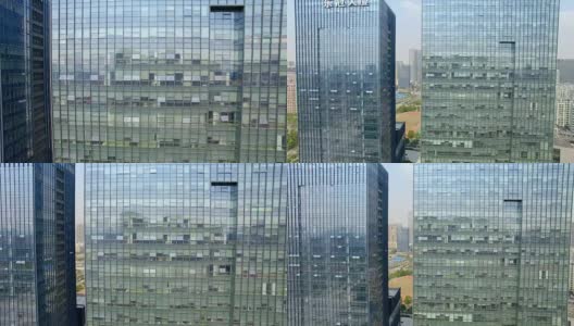 现代建筑采用4k玻璃幕墙高清在线视频素材下载