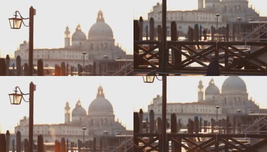 威尼斯“健康圣母大教堂”高清在线视频素材下载