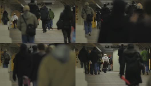 纽约地铁行人高清在线视频素材下载