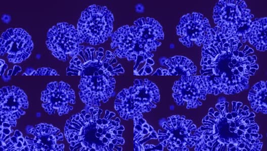 Covid-19病毒细胞高清在线视频素材下载