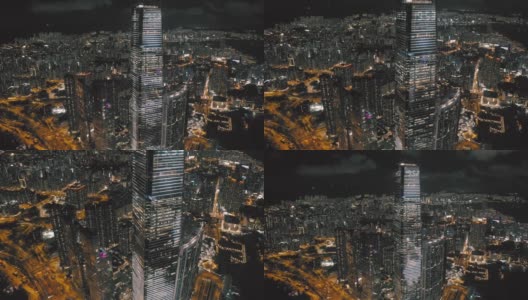 无人机拍摄的香港西九龙高清在线视频素材下载