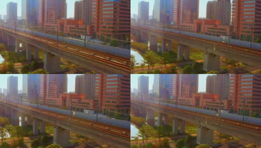 4K Real Shot Urban Bridge Construction Video 1-32高清在线视频素材下载