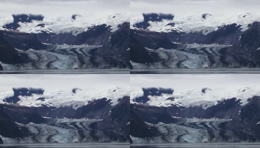 阿拉斯加美丽的约翰霍普金斯冰川。高清在线视频素材下载