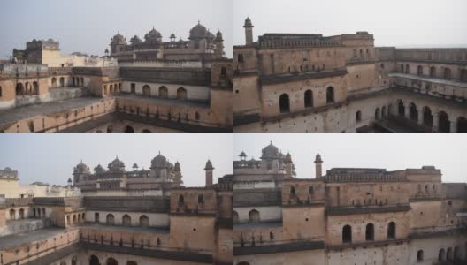 Jahangir Mahal (Orchha Fort)在Orchha，中央邦，印度，Jahangir Mahal或Orchha宫殿是位于Orchha的城堡和驻军。中央邦。印度高清在线视频素材下载