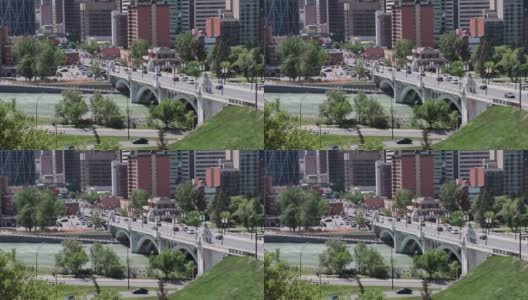城市桥上的孤车电影图高清在线视频素材下载