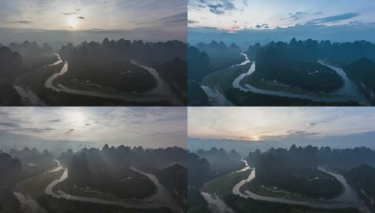 桂林山水是中国最美的山水高清在线视频素材下载