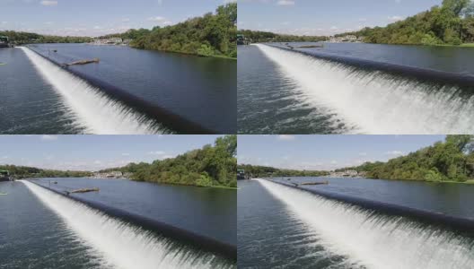 费尔蒙特大坝在斯古吉尔赛艇盆地，费城，宾夕法尼亚州高清在线视频素材下载
