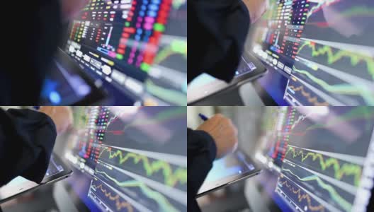 金融福鼎交易分析股票市场选择时机投资策略的财务数据和图表业务背景高清在线视频素材下载
