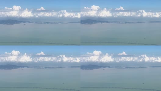 从飞机上看香港高清在线视频素材下载