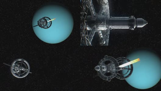 伟大的宇宙飞船从天王星回来了高清在线视频素材下载