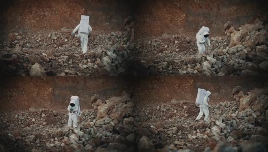 宇航员在行走高清在线视频素材下载