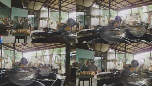 慢动作60 fps (fps)拍摄马来西亚东部美里的饼干工厂高清在线视频素材下载