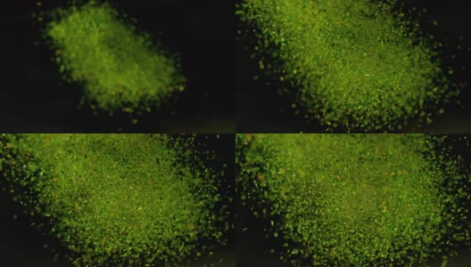 干燥的绿色草本植物向镜头移动高清在线视频素材下载