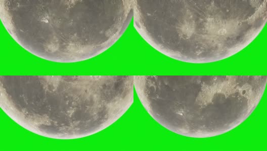 月亮旋转绿色键控高清在线视频素材下载