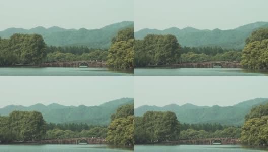 中国杭州西湖风景。高清在线视频素材下载
