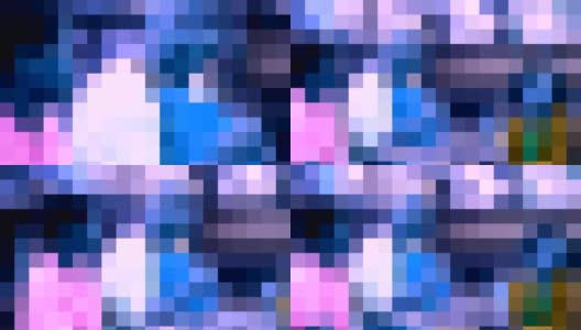 美丽多彩的蓝色马赛克图案在运动高清在线视频素材下载