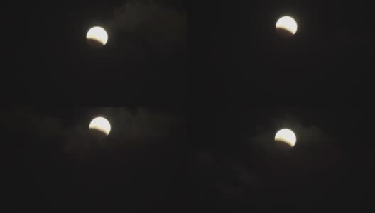 Time lapse of lunar eclipse高清在线视频素材下载