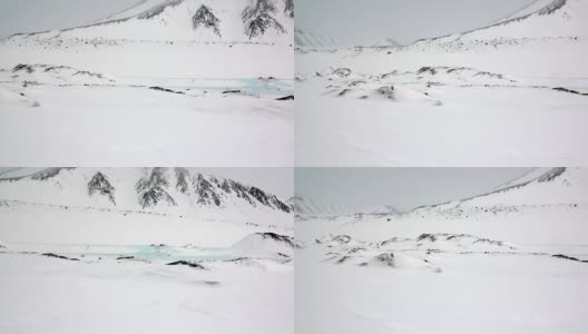 令人惊叹的北极冰漠景观。高清在线视频素材下载