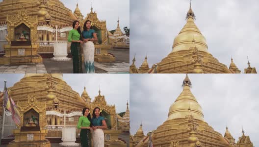 年轻的缅甸妇女很有价值高清在线视频素材下载