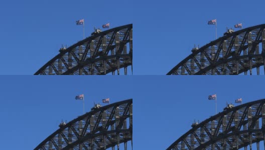 靠近悉尼海港大桥高清在线视频素材下载