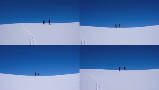 偏远地区滑雪高清在线视频素材下载