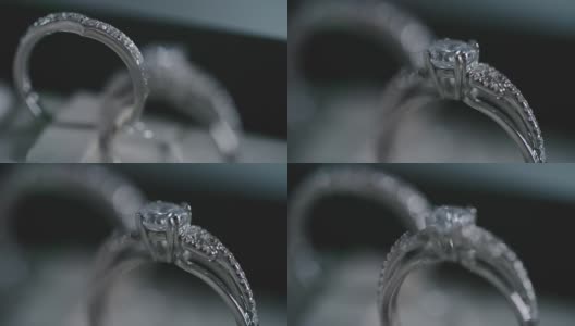 钻石订婚戒指高清在线视频素材下载