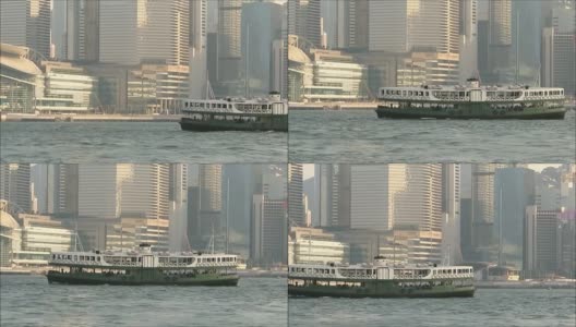 香港标志性的绿色天星小轮高清在线视频素材下载