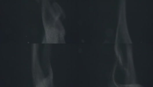 蒸汽漂浮在黑暗的房间慢动作高清在线视频素材下载