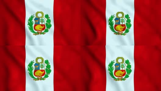 秘鲁国旗高清在线视频素材下载