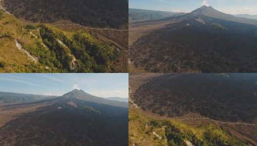 巴图尔火山，印度尼西亚巴厘岛高清在线视频素材下载