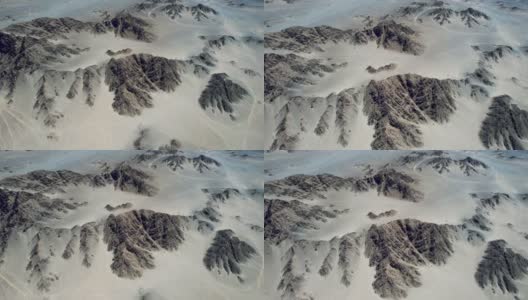 鸟瞰中国青海的山脉高清在线视频素材下载