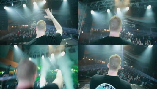 音乐会上的DJ高清在线视频素材下载