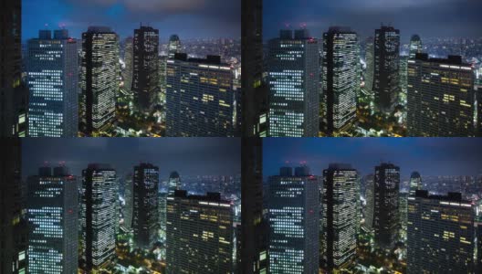 东京之夜-时光流逝高清在线视频素材下载