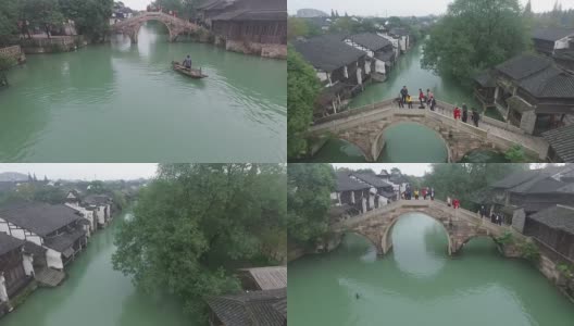 中国水乡的天线高清在线视频素材下载