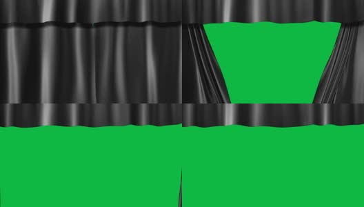黑色的窗帘阶段高清在线视频素材下载
