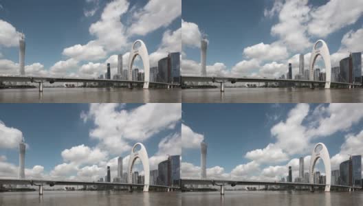 中国广州的城市景观高清在线视频素材下载
